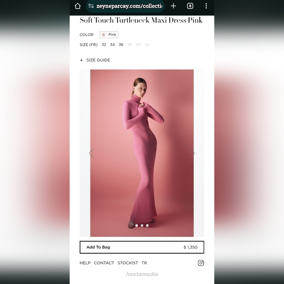 Zeynep Arcay Soft Touch Maxi Dress SZ.M - Picture 5 of 9